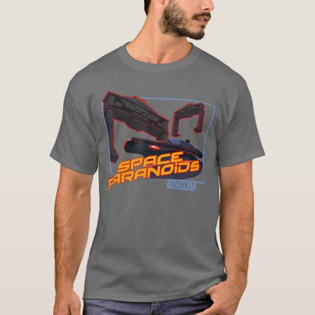 ENCOM Space Paranoids Spelpresent T Shirt (Framsida)
