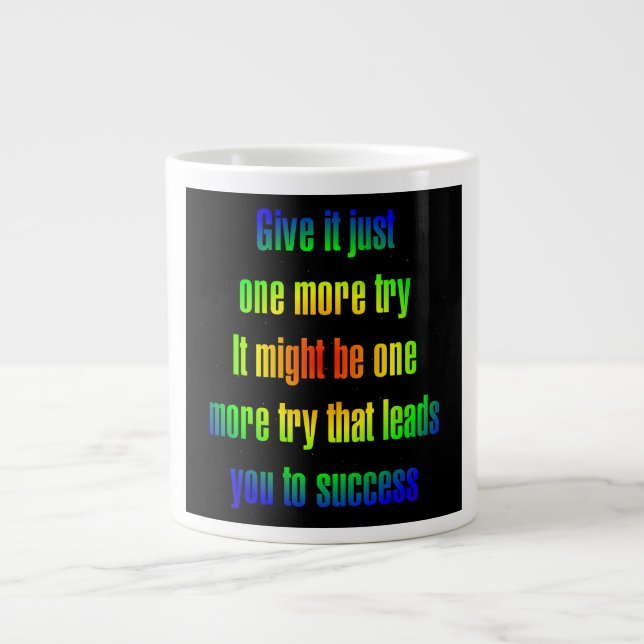 Encouragement Quote # 37 Jumbo Mugg (Framsidan)