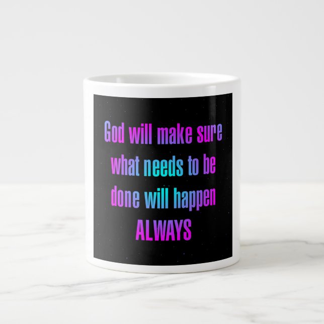 Encouragement Quote # 85 Jumbo Mugg (Framsidan)