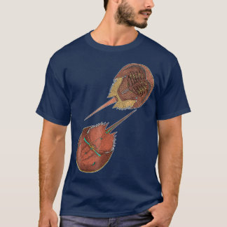 Encykloart Horseshoe Crab Xiphosura T Shirt