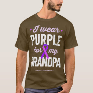 End Alz I Bära Lila för Min morfar Alzheimers Aw T Shirt