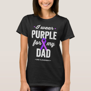 End Alz I Bära Lila för My Pappa Alzheimers Awaren T Shirt