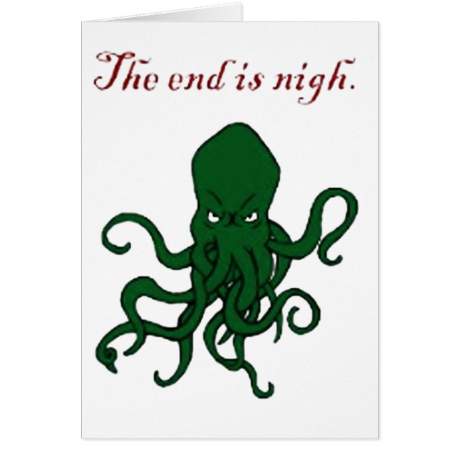 End är Nigh Hälsningskort (Framsidan)