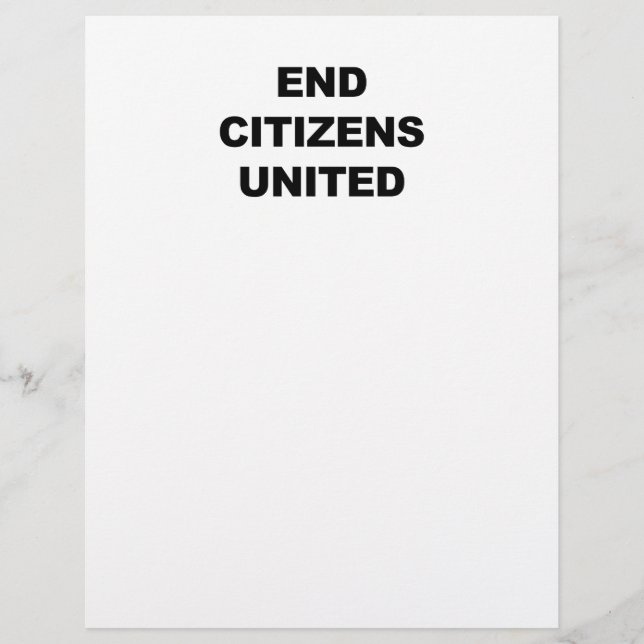End Citizens United (Framsida)