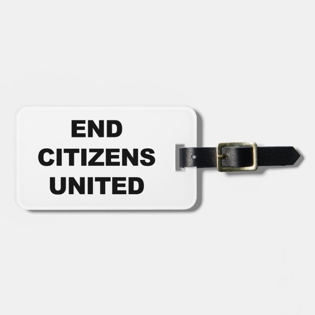 End Citizens United Bagagebricka (Horisontell Framsida)