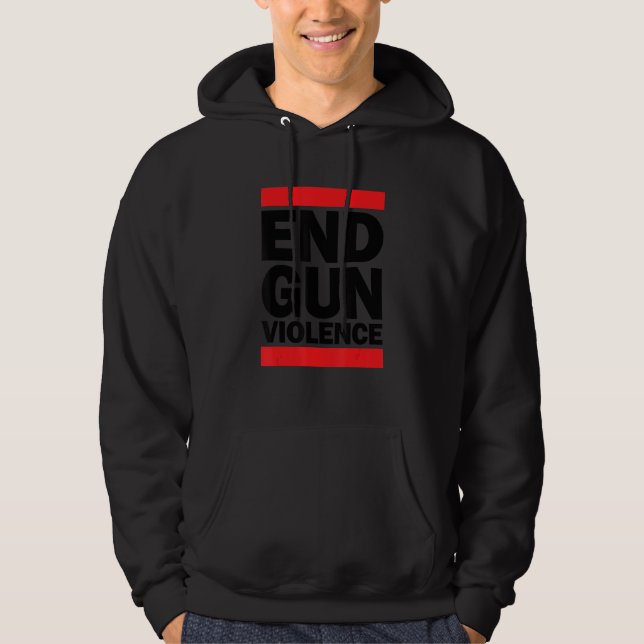 End Gun Violence Now Peace Enough June Awareness 2 Hoodie (Framsida)