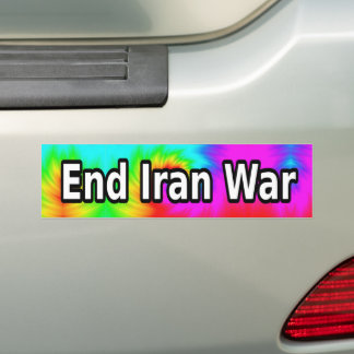 End Iran War Bildekal