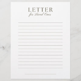 End-of-Life Letter to Loved Ones Brevhuvud