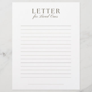 End-of-Life Letter to Loved Ones Brevhuvud