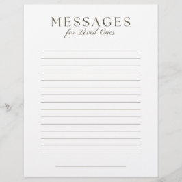 End-of-Life Letter to Loved Ones Brevhuvud