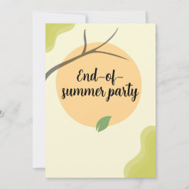 End of Summer Garden Party Invitation Inbjudningar