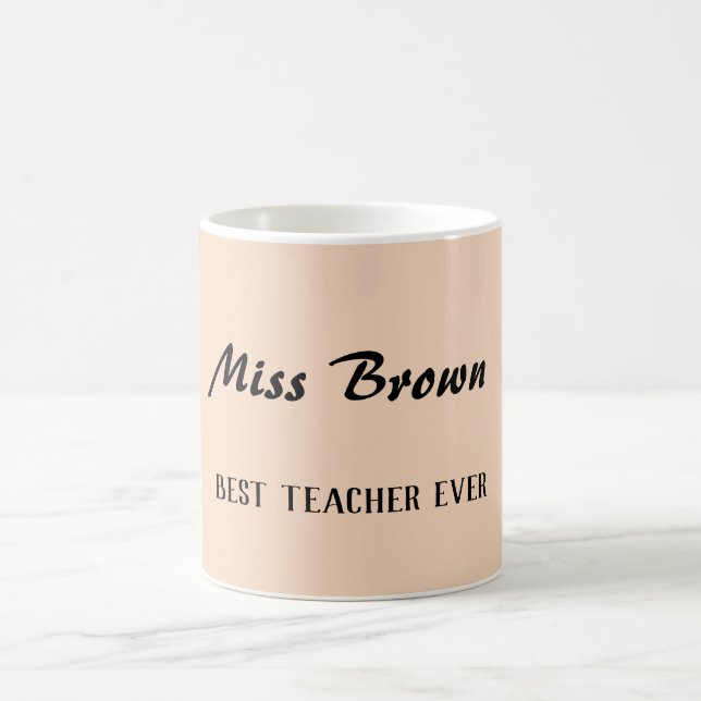 End of year teacher appreciation gift minimalist kaffemugg (Center)
