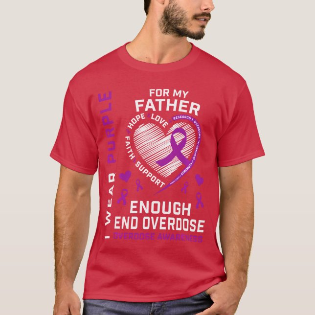End Overdose Awareness Shirt Enough Purple For My  T (Framsida)