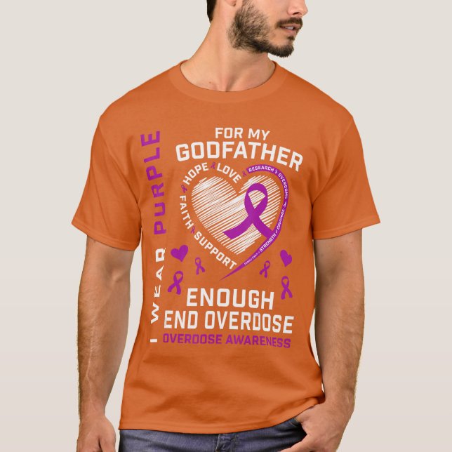 End Overdose Awareness Shirt Enough Purple For My  T Shirt (Framsida)