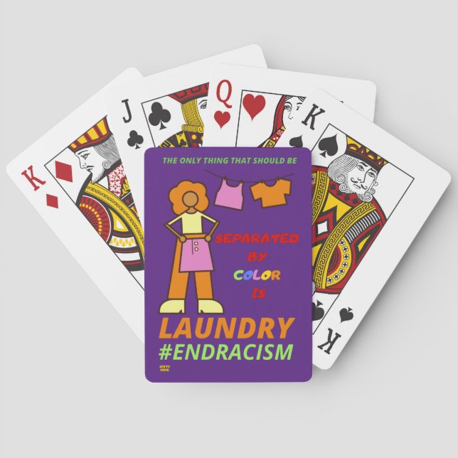 "END RACISM" CASINOKORT (Baksidan)