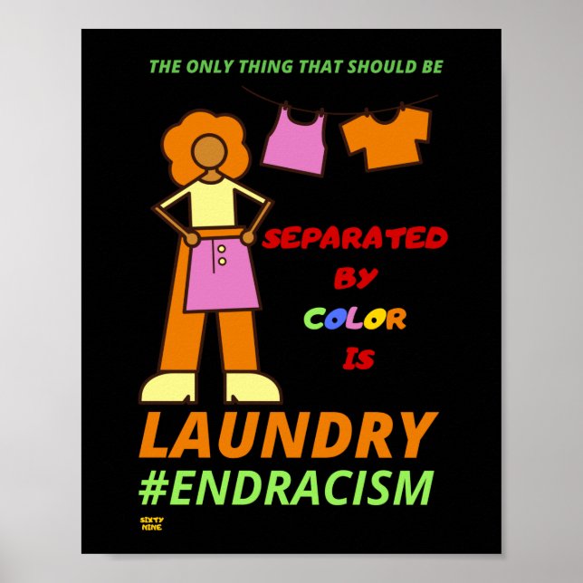 "END RACISM" POSTER (Framsidan)