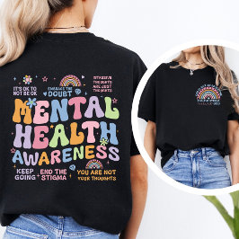 End the Stigma Around OCD Retro Mental Health T Shirt
