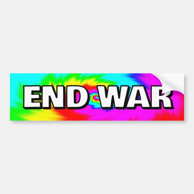 END WAR (you may change the words) Bildekal (Framsidan)