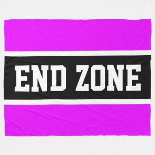 END ZON Rosa Black White Athletic Rand Fleecefilt