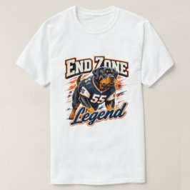 End Zone Legend Rottweiler Fotboll T Shirt