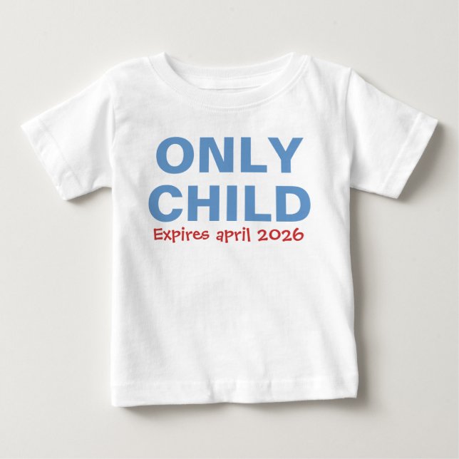 Enda barn utgår rolig blå storebror småbarn t shirt (Framsida)