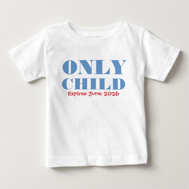 Enda barn utgår rolig blå storebror småbarn t shirt (Framsida)