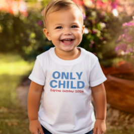 Enda barn utgår rolig blå storebror tee shirt
