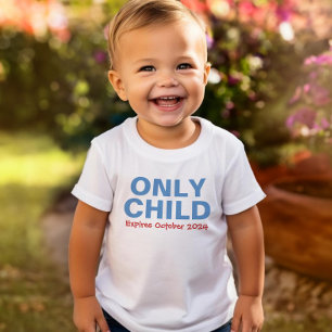 Enda barn utgår rolig blå storebror tee shirt