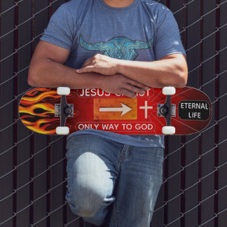Enda vägen till Gud Mini Skateboard Bräda 18,5 Cm