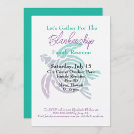 Endagarshändelse för Family Reunion-stamkonst Inbjudningar