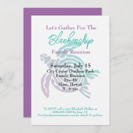 Endagarshändelse för Family Reunion-stamkonst Inbjudningar