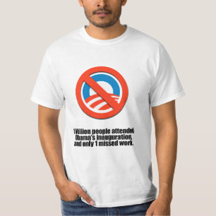 Endast 1 person felande arbete tee shirt