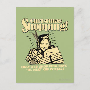 Endast 365 shoppa dagar 'Til nästa jul Helg Vykort