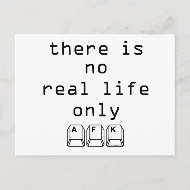 Endast AFK Vykort (Framsida)