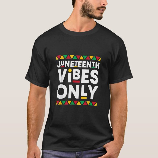 Endast afrikanska Amerikansk historia Bla T Shirt (Framsida)