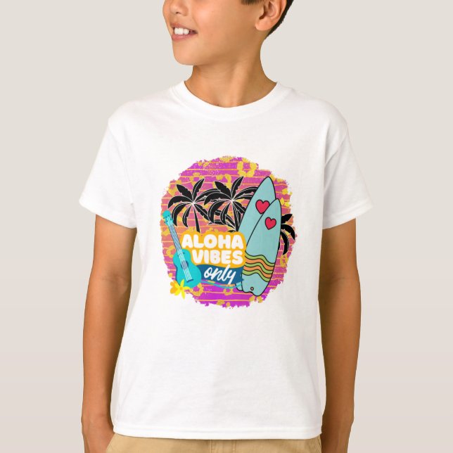 Endast ALOHA VIBES T Shirt (Framsida)