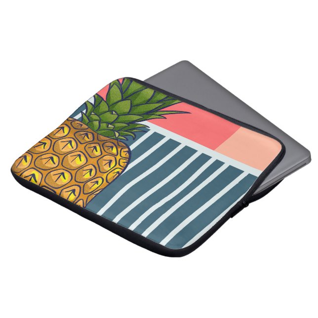 "Endast ananas" | Viktiga popkonst Laptop Fodral (Framsida topp)