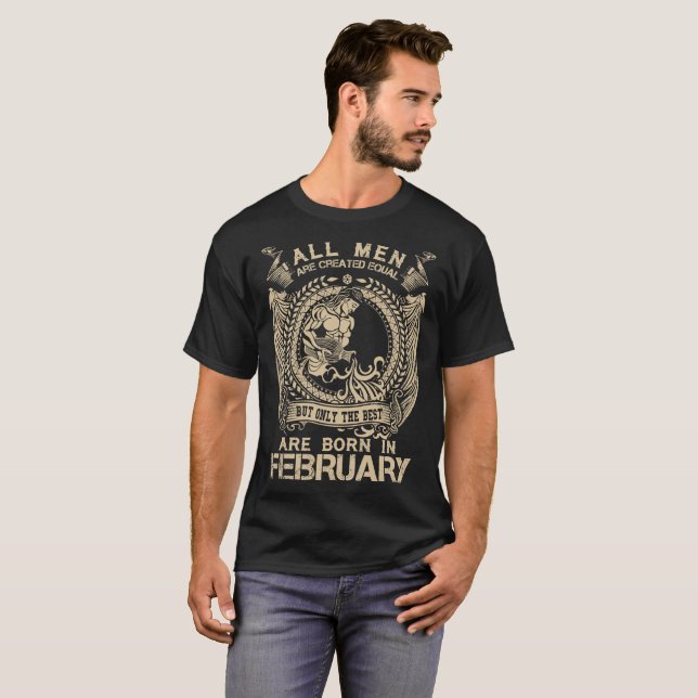 Endast är det bäst den bördiga Februari roliga T T-shirt (Hel framsida)