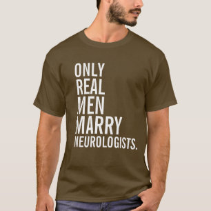 Endast att gifta sig den verkliga manar t-shirt