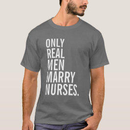 Endast att gifta sig den verkliga manar t-shirt