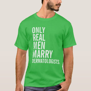 Endast att gifta sig den verkliga manar t shirt
