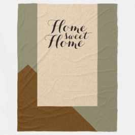 Endast bakgrunden Färg - brunbeige + dina idéer Fleecefilt