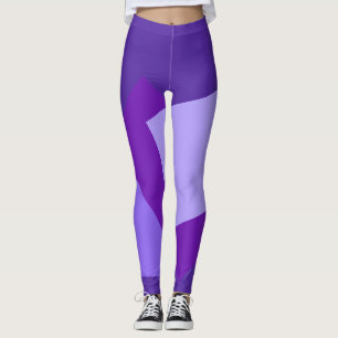 Endast bakgrunden till Färg - violett lila + dina Leggings