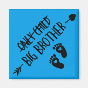 Endast barn överstruket nu storebror magnet