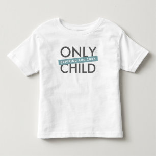 "Endast barn" Personlig Nyfödd bebis meddelande T Shirt