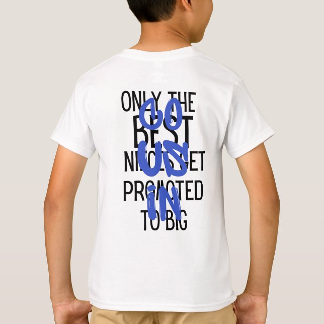 Endast bästa nieces befordras till stor kusin t shirt (Baksida)