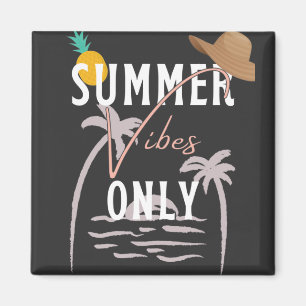 Endast Beach för Cute Summer Vibes Magnet