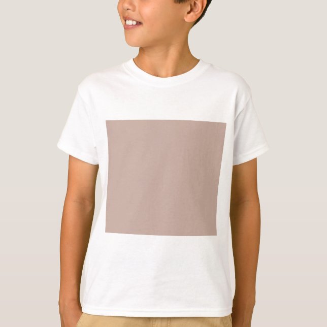 Endast Beige Tan Sandstone Färg Tee Shirt (Framsida)