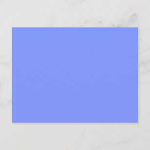 Endast blått elegant (periwinkle blue), fast färg  vykort
