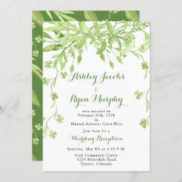 Endast Blommigt efter bröllop i Grekland Inbjudningar